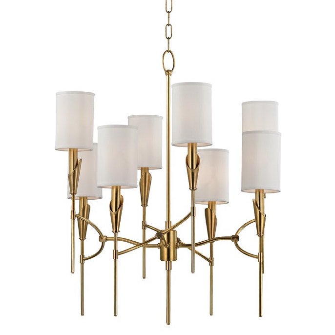 Люстра TATE Chandelier 1304-AGB Латунь Белый Люстра TATE Chandelier 1304-AGB Латунь Белый в Барнауле | Loft Concept