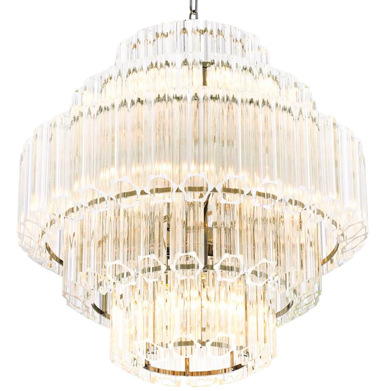 Люстра Chandelier Vittoria S Clear Никель Прозрачный (Transparent) Люстра Chandelier Vittoria S Clear Никель Прозрачный (Transparent) в Барнауле | Loft Concept