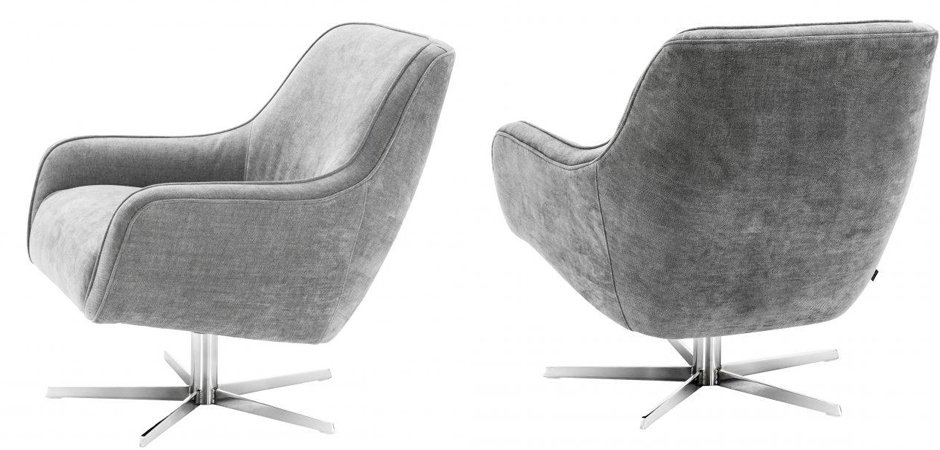 Кресло Eichholtz Swivel Chair Serena Grey Кресло Eichholtz Swivel Chair Serena Grey - Loft-Concept в Барнауле