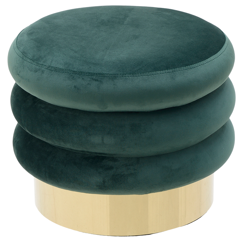 Пуф Erkilia Pouf Изумрудный Глянцевое золото в Барнауле | Loft Concept 