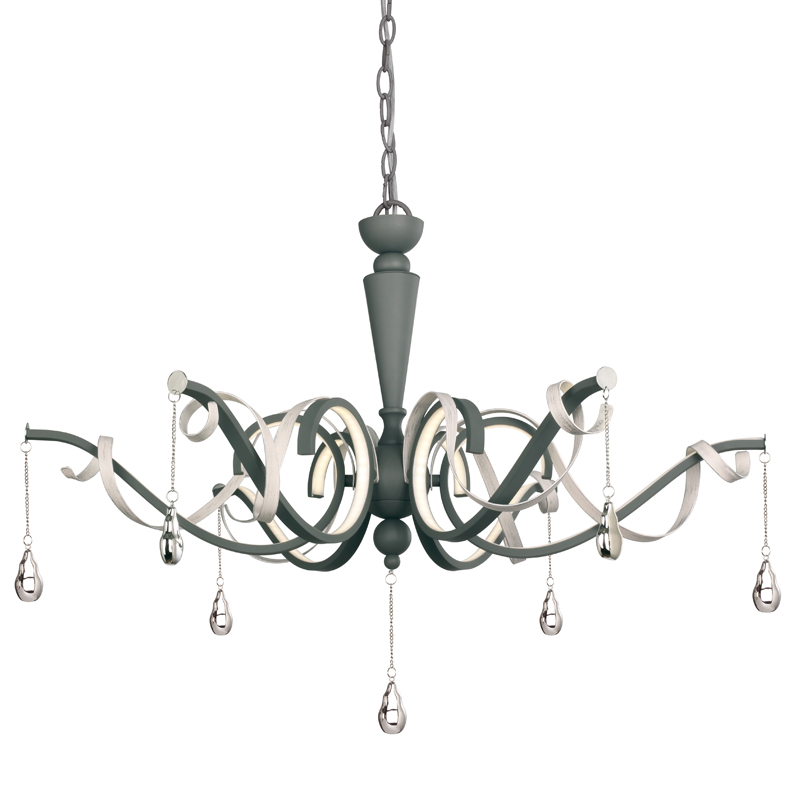 Люстра Morris Chandelier black Черный Хром Белый винтажная патина Люстра Morris Chandelier black Черный Хром Белый винтажная патина в Барнауле | Loft Concept