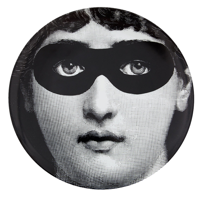 Декоративная тарелка Fornasetti 022 Черный Декоративная тарелка Fornasetti 022 Черный в Барнауле | Loft Concept