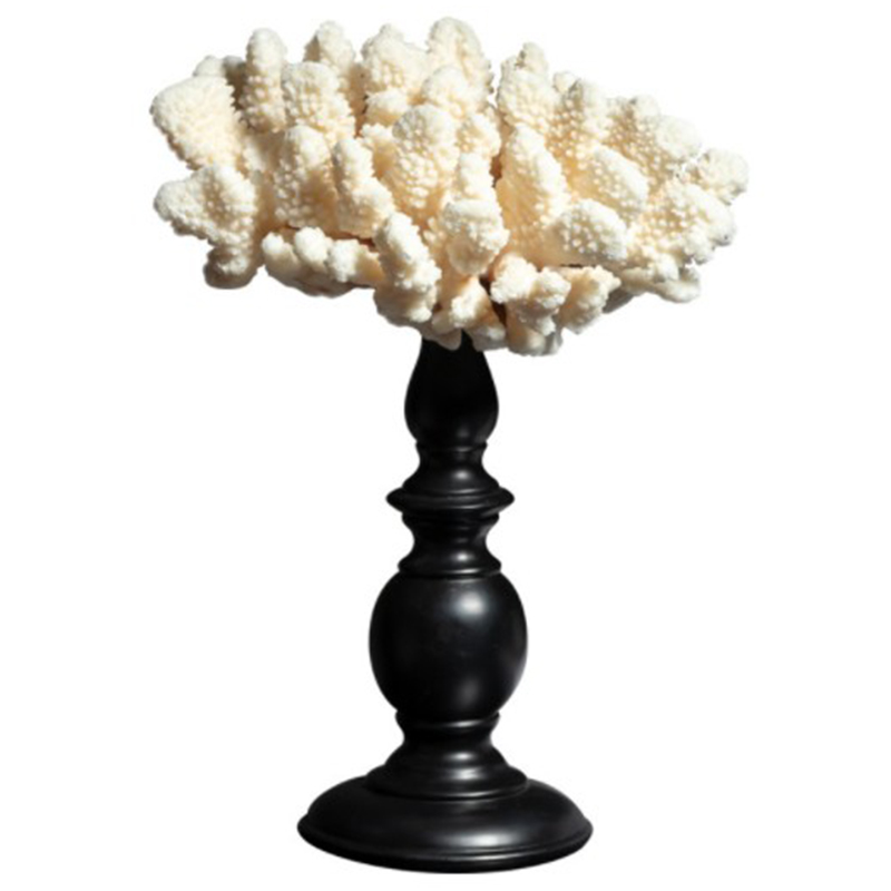 Статуэтка White Coral Decor Белый Черный Статуэтка White Coral Decor Белый Черный в Барнауле | Loft Concept