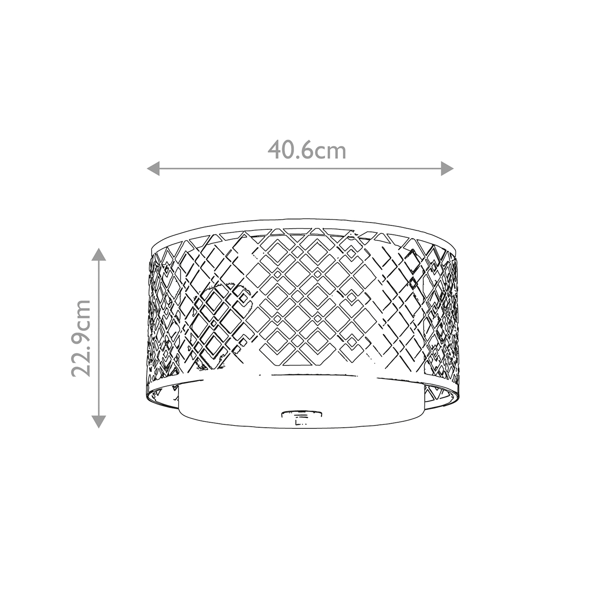Потолочный светильник золотого цвета с каркасом в виде геометрических ромбов Elstead Lighting в Барнауле