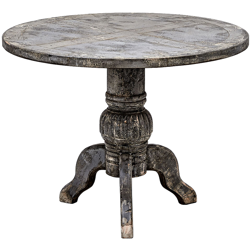 Обеденный стол Estela Dinner Table Винтажный черный Обеденный стол Estela Dinner Table Винтажный черный в Барнауле | Loft Concept