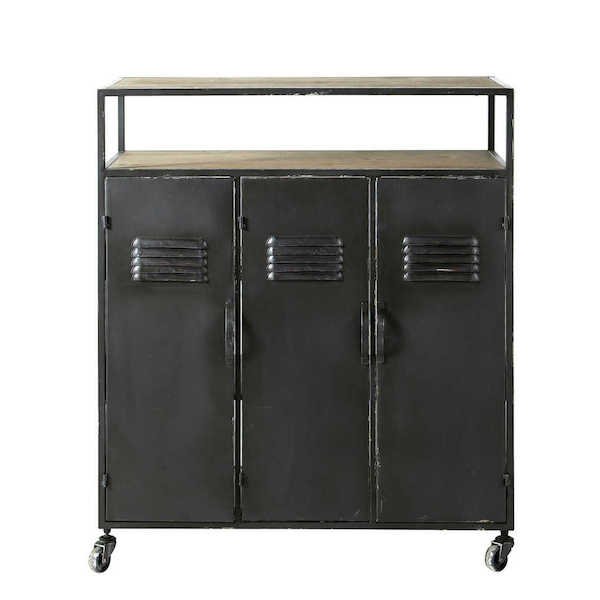 Комод в стиле Индастриал Industrial Kraft Chest Черный Комод в стиле Индастриал Industrial Kraft Chest Черный в Барнауле | Loft Concept
