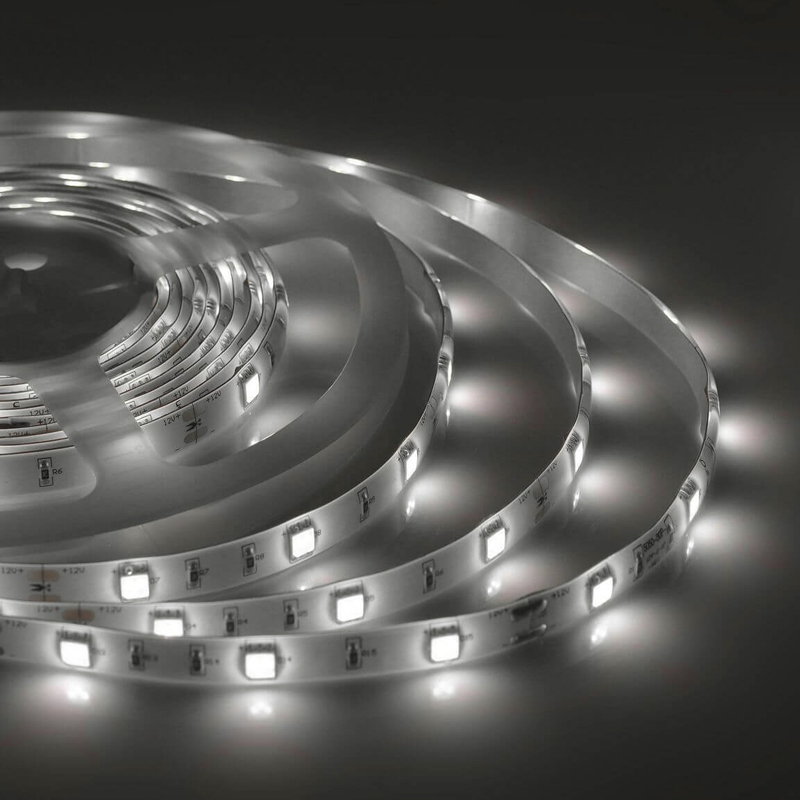 Светодиодная влагозащищенная лента 7,2W/m 30Led/m 5050SMD дневной белый 5M Белый Светодиодная влагозащищенная лента 7,2W/m 30Led/m 5050SMD дневной белый 5M Белый в Барнауле | Loft Concept