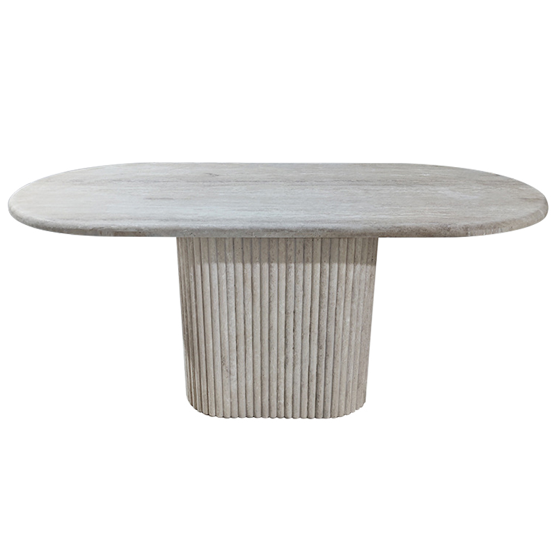 Консоль Annabel Grey Travertine Console Серый в Барнауле | Loft Concept 