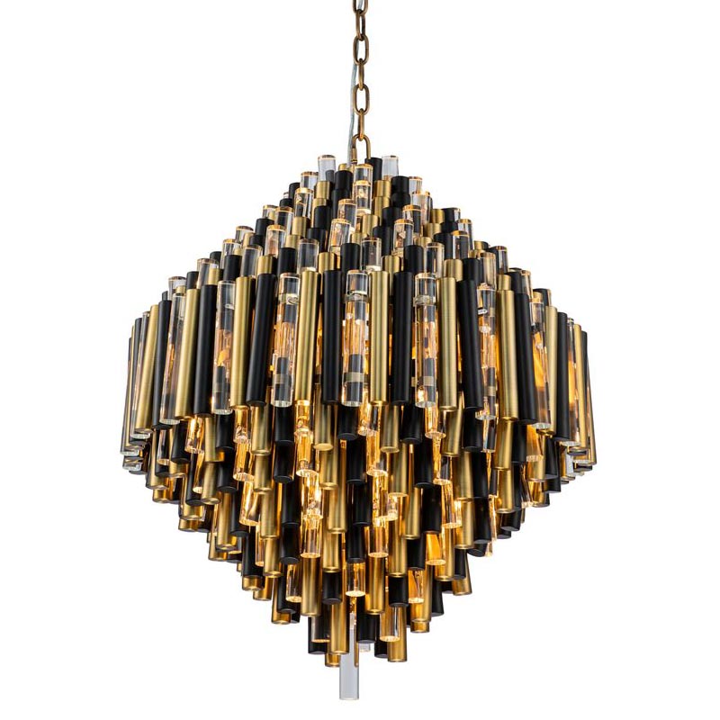 Люстра Black Brass Symphony Chandelier Черный Латунь Прозрачный (Transparent) Люстра Black Brass Symphony Chandelier Черный Латунь Прозрачный (Transparent) в Барнауле | Loft Concept