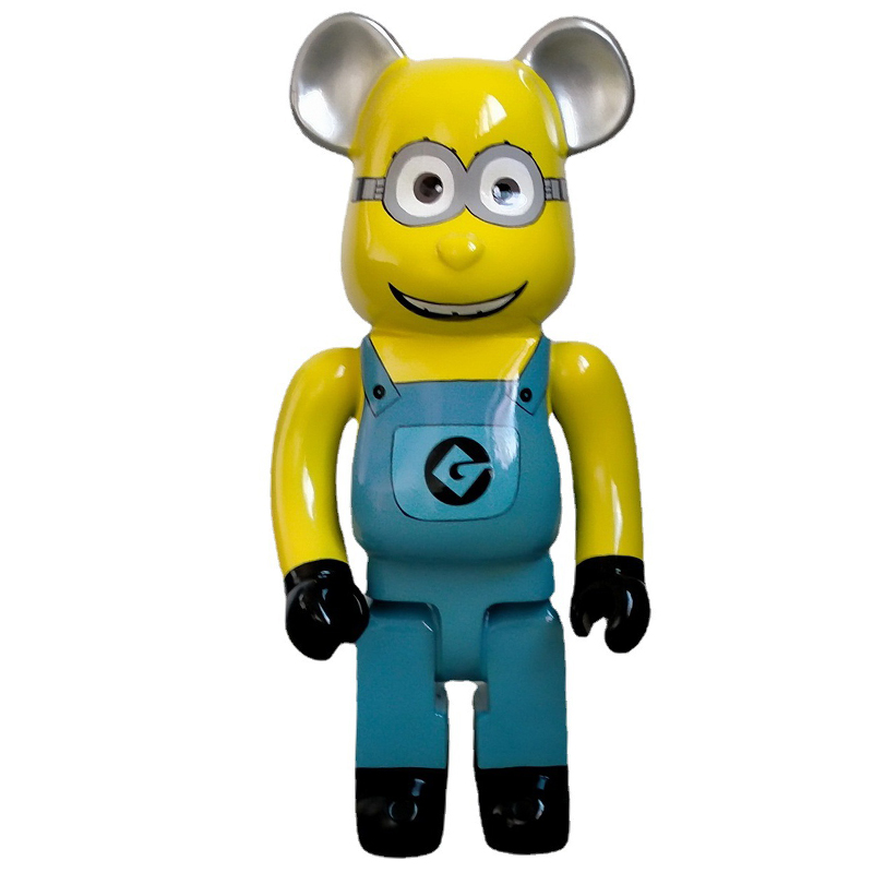 Статуэтка Bearbrick Minion Dave Синий Желтый Черный Статуэтка Bearbrick Minion Dave Синий Желтый Черный в Барнауле | Loft Concept