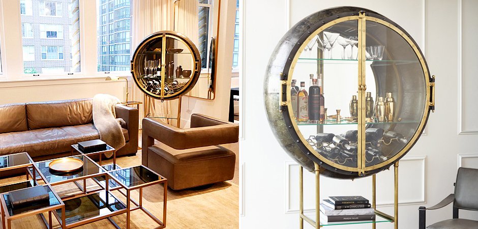 Шкаф Porthole Bar Restoration Hardware Шкаф Porthole Bar Restoration Hardware - Loft-Concept в Барнауле