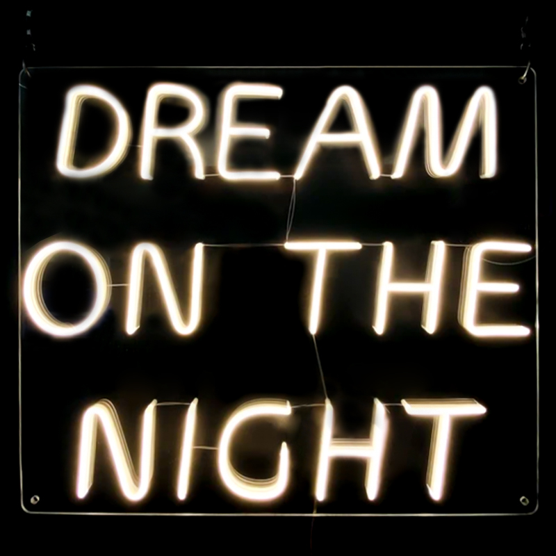 Неоновая настенная лампа Dream On The Night Neon Wall Lamp Прозрачный Желтый Неоновая настенная лампа Dream On The Night Neon Wall Lamp Прозрачный Желтый в Барнауле | Loft Concept