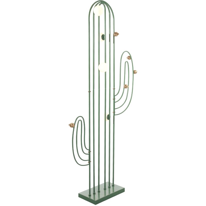 CACTUS Напольный светильник в виде кактуса Зеленый Золотой в Барнауле | Loft Concept 