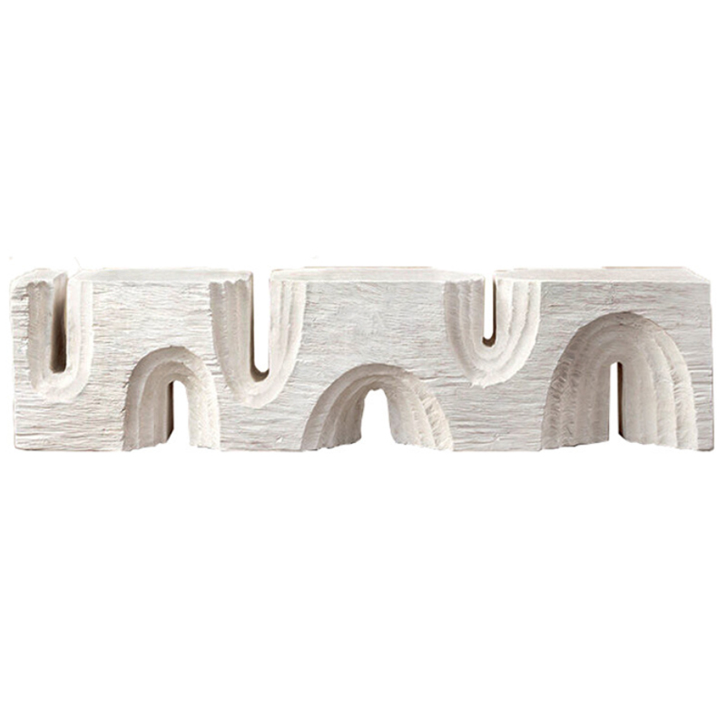 Банкетка Kelly Wearstler Echo Long Bench Белый Банкетка Kelly Wearstler Echo Long Bench Белый в Барнауле | Loft Concept