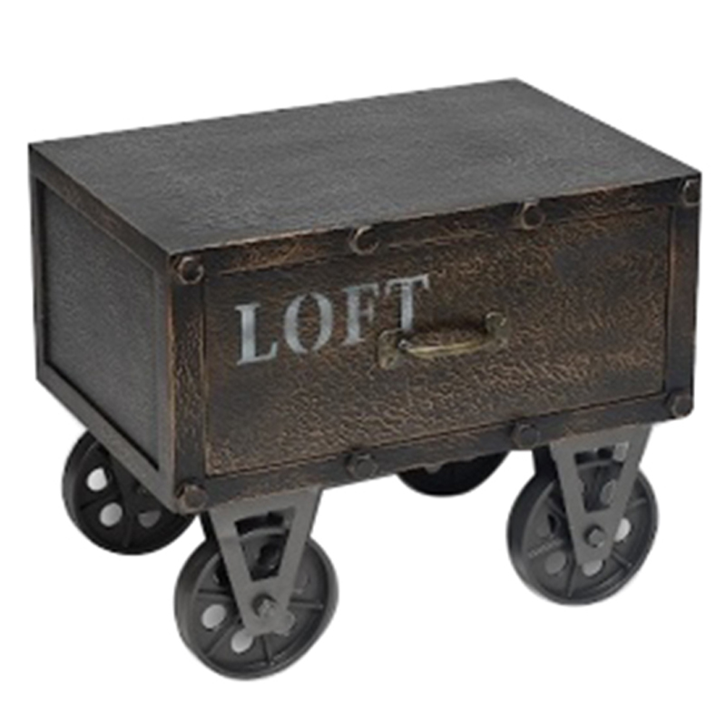 Приставной Стол Trolley Коричневый Приставной Стол Trolley Коричневый в Барнауле | Loft Concept