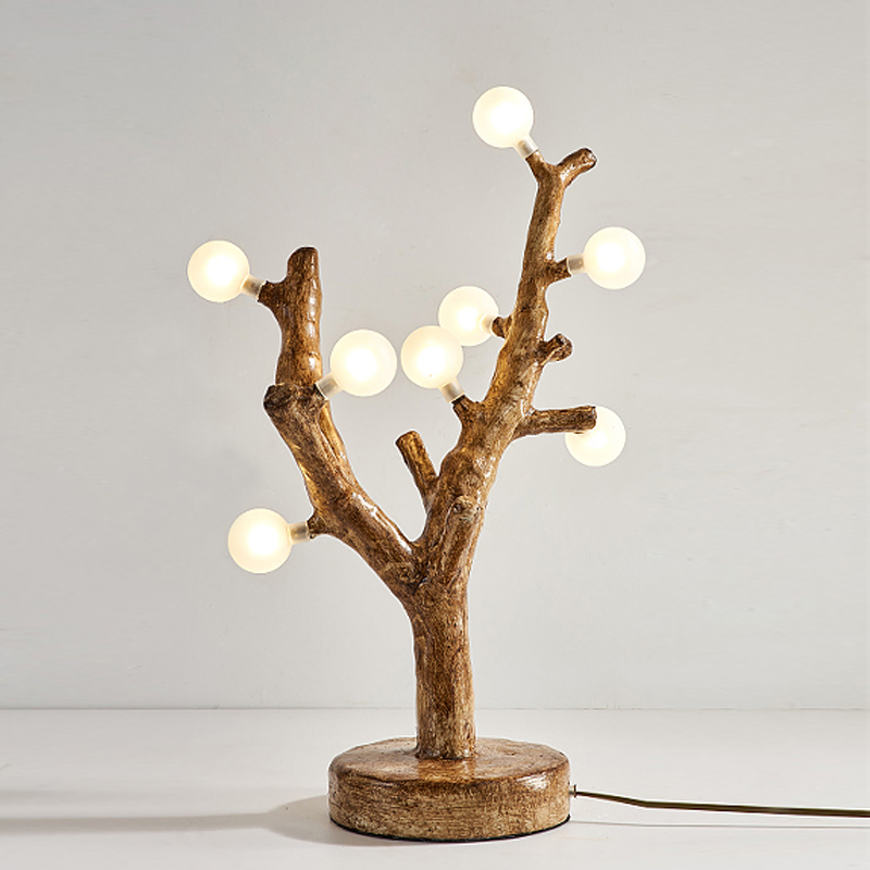 Настольная лампа Tree branch Table Lamp Коричневый Белый Настольная лампа Tree branch Table Lamp Коричневый Белый в Барнауле | Loft Concept