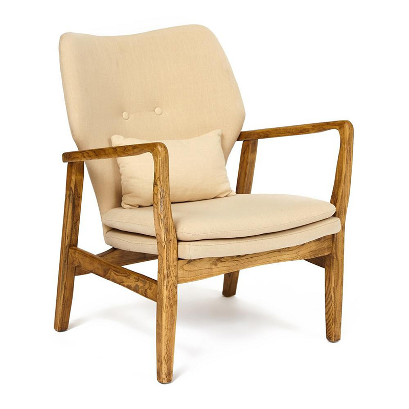 Кресло Makeshift armchair beige Бежевый Кресло Makeshift armchair beige Бежевый в Барнауле | Loft Concept