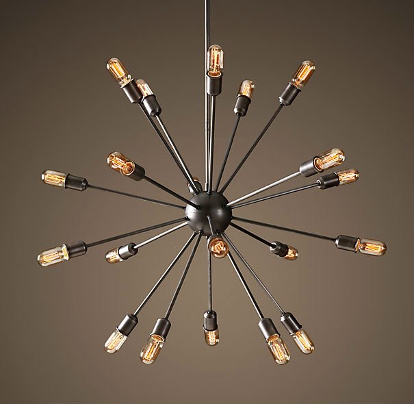 Люстра Loft Industrial Sputnik Chandelier 100 Черный Люстра Loft Industrial Sputnik Chandelier 100 Черный в Барнауле | Loft Concept