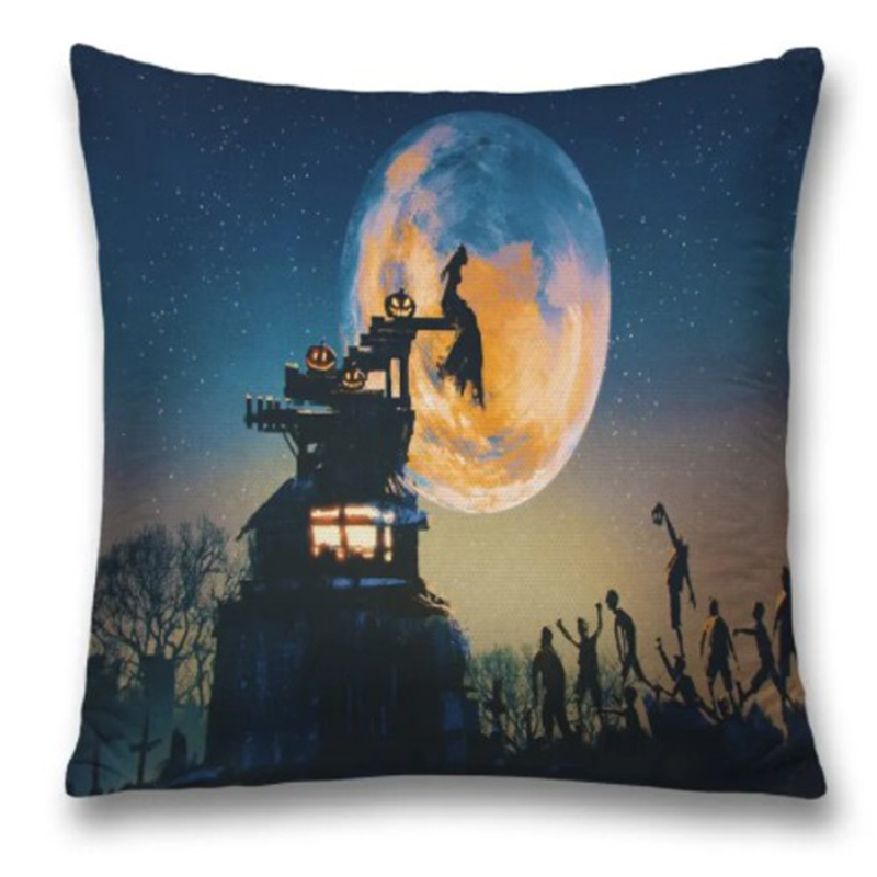 Подушка Halloween Rise Zombie Черный Синий Подушка Halloween Rise Zombie Черный Синий в Барнауле | Loft Concept