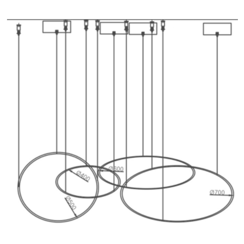 Люстра ORACLE 4 Rings в Барнауле