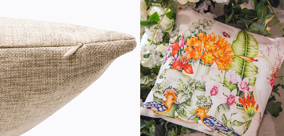 Декоративная подушка Hoopoes and Flowers Pillow Декоративная подушка Hoopoes and Flowers Pillow - Loft-Concept в Барнауле