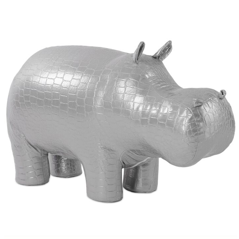 Пуф Бегемот Poof Hippo silver Серебряный Пуф Бегемот Poof Hippo silver Серебряный в Барнауле | Loft Concept
