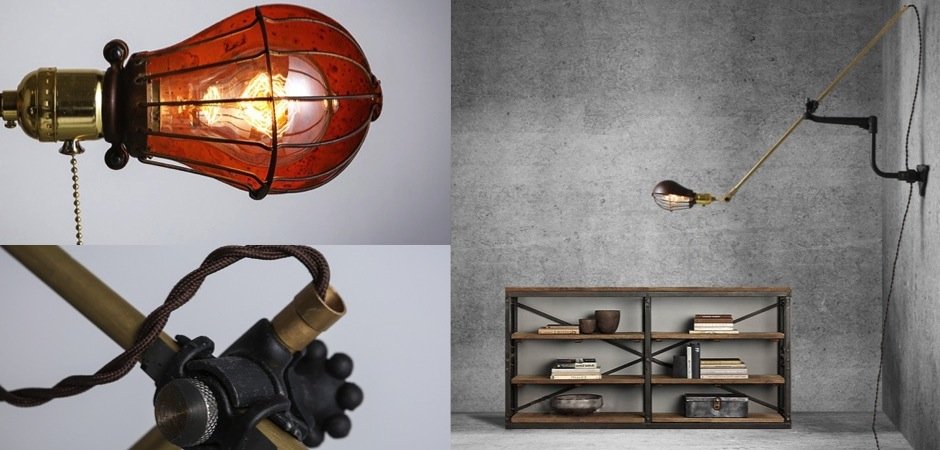 Настенный светильник Steampunk Extension Pole Bra Настенный светильник Steampunk Extension Pole Bra - Loft-Concept в Барнауле