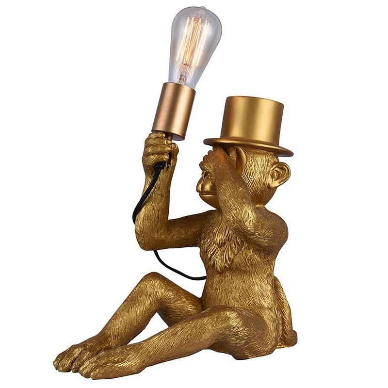 Настольная лампа Circus Monkey Table lamp Золотой Черный Настольная лампа Circus Monkey Table lamp Золотой Черный в Барнауле | Loft Concept