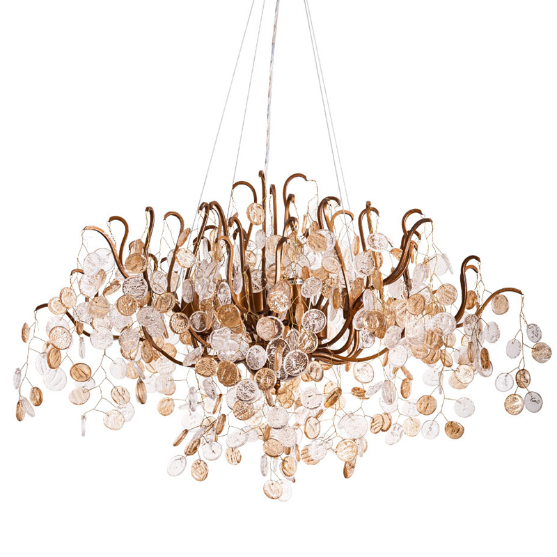 Люстра FAIRYTREE Chandelier Amber Pendants 100 Бронза Прозрачное Стекло Люстра FAIRYTREE Chandelier Amber Pendants 100 Бронза Прозрачное Стекло в Барнауле | Loft Concept