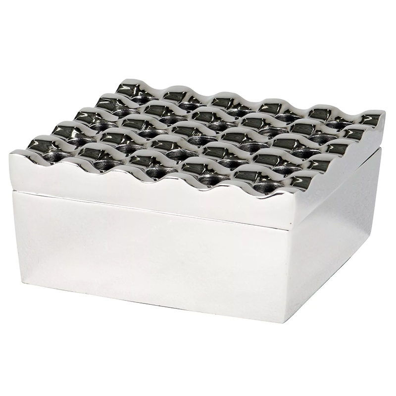 Пепельница Eichholtz Ashtray Deluxe Nickel Никель Пепельница Eichholtz Ashtray Deluxe Nickel Никель в Барнауле | Loft Concept