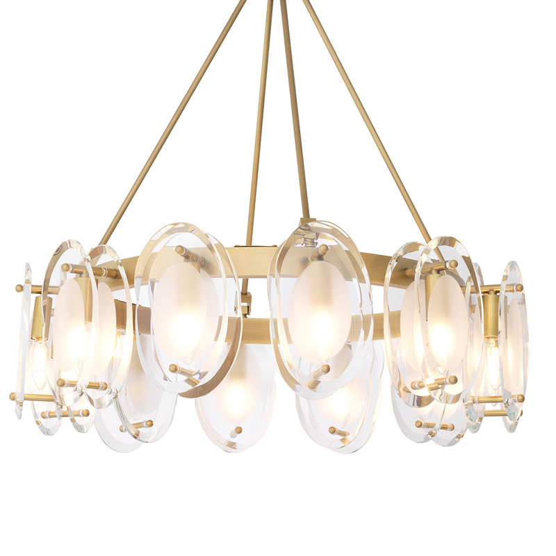 Люстра Eichholtz Chandelier Sublime Латунь Античная полированная Прозрачный Люстра Eichholtz Chandelier Sublime Латунь Античная полированная Прозрачный в Барнауле | Loft Concept