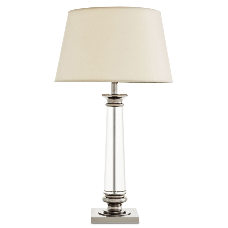Настольная лампа Eichholtz Table Lamp Dylan Прозрачный Кремовый Никель Настольная лампа Eichholtz Table Lamp Dylan Прозрачный Кремовый Никель в Барнауле | Loft Concept
