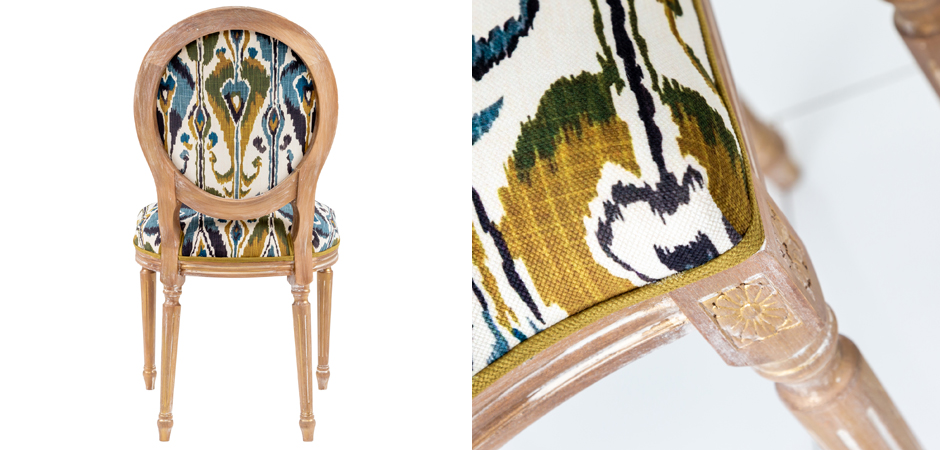 Стул Ikat Pattern с овальной спинкой Стул Ikat Pattern с овальной спинкой - Loft-Concept в Барнауле