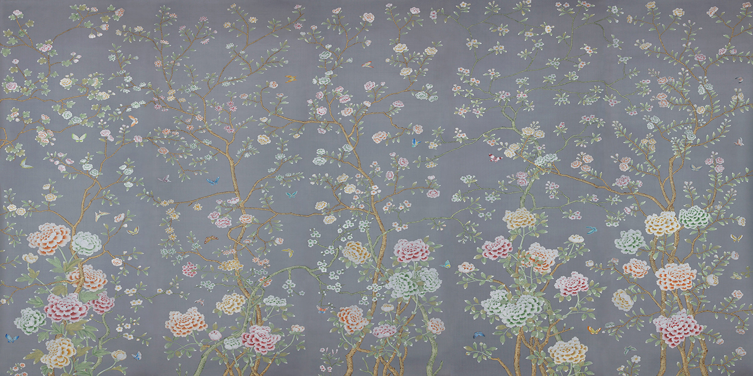 Обои ручная роспись Chelsea Gun Metal - фото