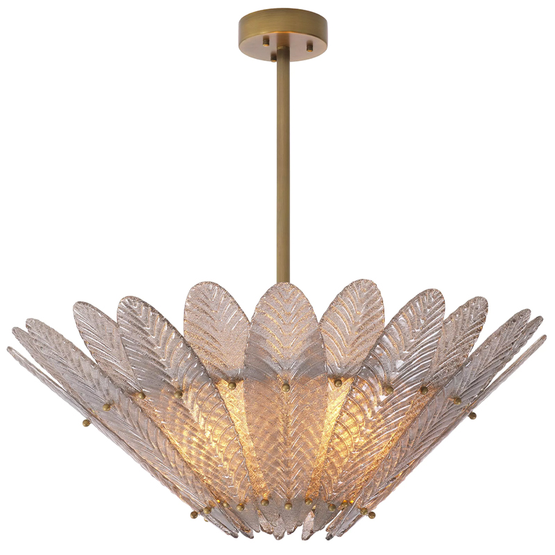 Люстра Eichholtz Chandelier Scala Латунь Стекло Смок Люстра Eichholtz Chandelier Scala Латунь Стекло Смок в Барнауле | Loft Concept