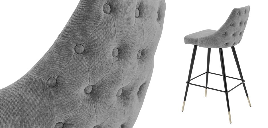 Барный стул Eichholtz Bar Stool Cedro Grey Барный стул Eichholtz Bar Stool Cedro Grey - Loft-Concept в Барнауле