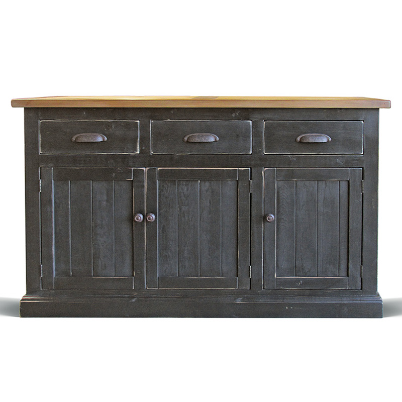 Комод в стиле прованс Brigida Provence HARMONIE Weathered Charcoal Черный Черный Комод в стиле прованс Brigida Provence HARMONIE Weathered Charcoal Черный Черный в Барнауле | Loft Concept