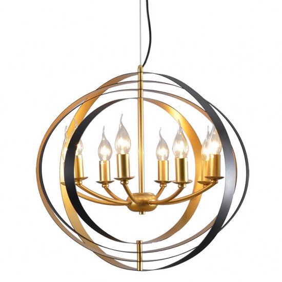 Люстра Spherium Chandelier Черный Золотой Люстра Spherium Chandelier Черный Золотой в Барнауле | Loft Concept