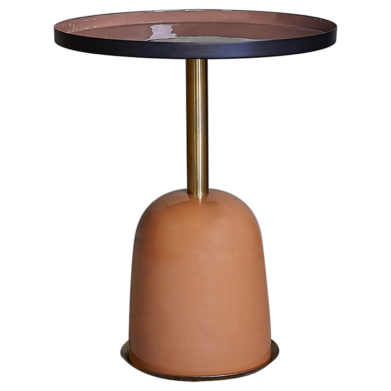 Приставной стол Elmer Side Table Латунь Оранжевый Дымчатая Роза Приставной стол Elmer Side Table Латунь Оранжевый Дымчатая Роза в Барнауле | Loft Concept