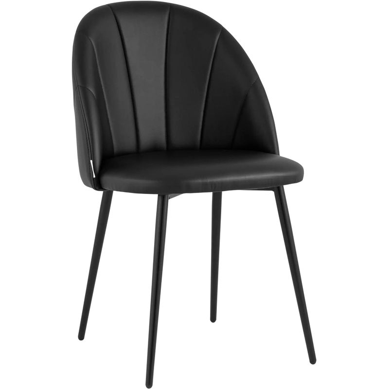 Стул Balsari S Chair Черная Экокожа Черный Стул Balsari S Chair Черная Экокожа Черный в Барнауле | Loft Concept