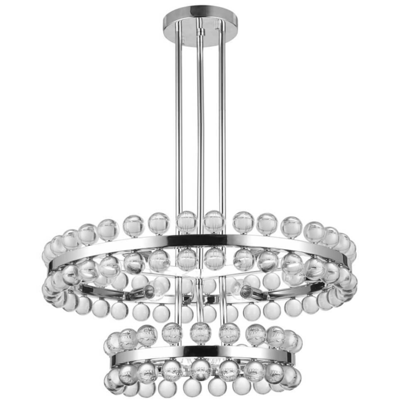 Sacramento Transparent Balls Two Circle Chandelier Хром Прозрачный Sacramento Transparent Balls Two Circle Chandelier Хром Прозрачный в Барнауле | Loft Concept