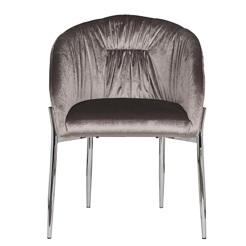 Стул Miranda Chair grey Светло-серый Нержавеющая сталь Стул Miranda Chair grey Светло-серый Нержавеющая сталь в Барнауле | Loft Concept