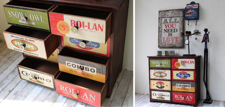 Комод в винтажном стиле с цветными ящиками Hurbor Loft Vintage Комод в винтажном стиле с цветными ящиками Hurbor Loft Vintage - Loft-Concept в Барнауле