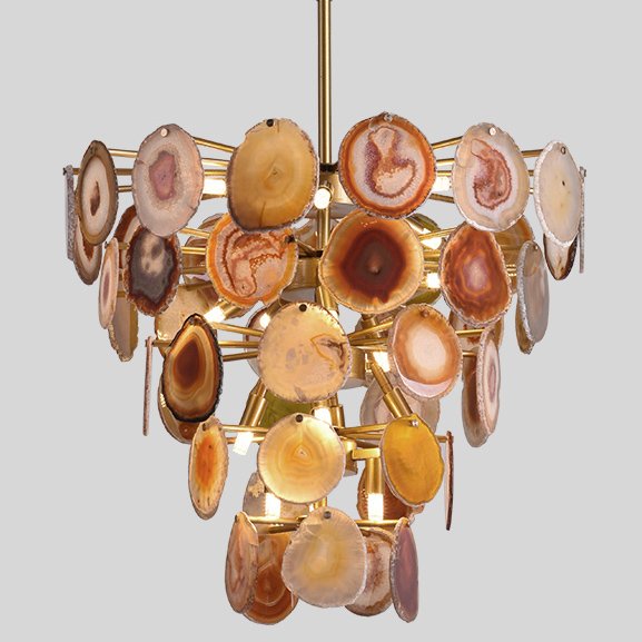 Люстра MARJORIE SKOURAS BEBE CHANDELIER AGATE natural Золотой Люстра MARJORIE SKOURAS BEBE CHANDELIER AGATE natural Золотой в Барнауле | Loft Concept