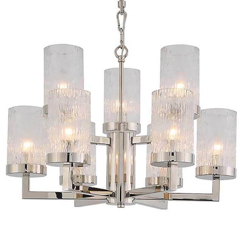 Люстра Kelly Silver Small с Рельефным Стеклом Серебряный Люстра Kelly Silver Small с Рельефным Стеклом Серебряный в Барнауле | Loft Concept