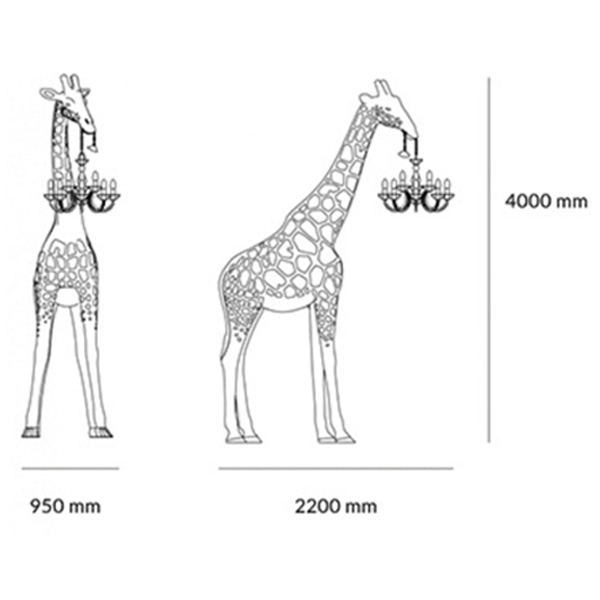 Торшер черный жираф в натуральную величину Giraffe Lamp large size Торшер черный жираф в натуральную величину Giraffe Lamp large size в Барнауле