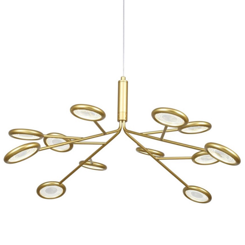 Люстра Gold Bendik Lighting Прозрачный Золотой в Барнауле | Loft Concept 