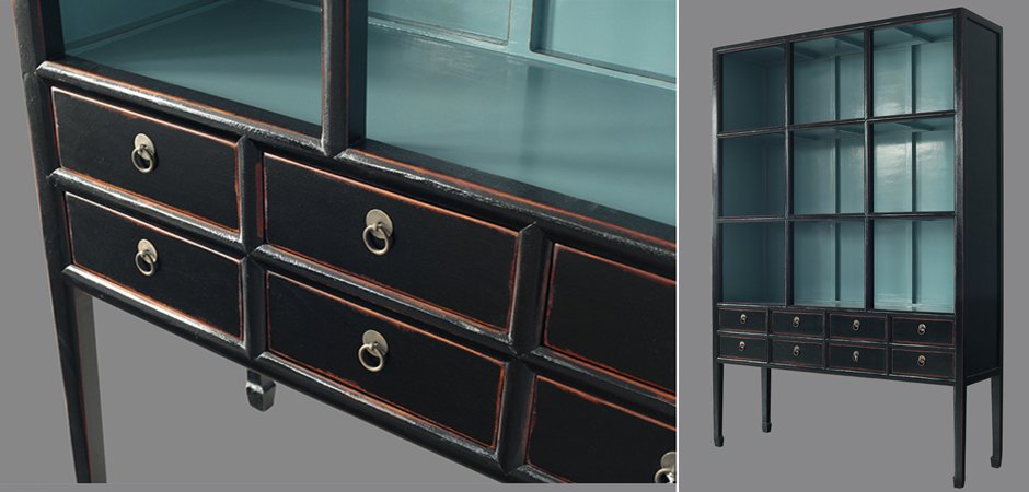 Стеллаж Сhinoise black and blue Стеллаж Сhinoise black and blue - Loft-Concept в Барнауле