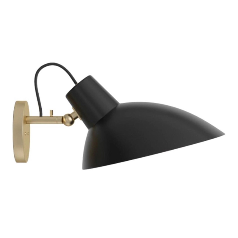 Бра с черным матовым плафоном Retro Light матовое золото Черный Бра с черным матовым плафоном Retro Light матовое золото Черный в Барнауле | Loft Concept