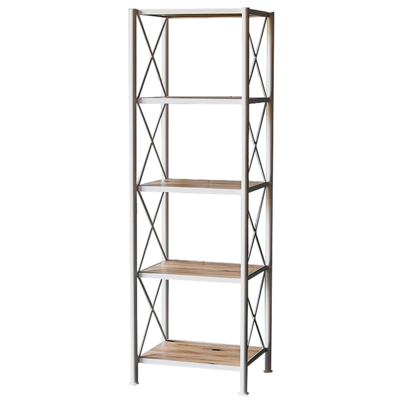 Стеллаж Pheobe White Industrial Metal Rust Rack Белый Древесина Стеллаж Pheobe White Industrial Metal Rust Rack Белый Древесина в Барнауле | Loft Concept